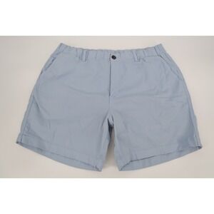 Bear Bottom Mens XXL Blue Stretch Chino Shorts Elastic‎ Waist 7" Inseam 2XL